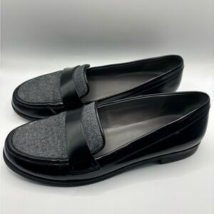 Franco Sarto Black and Gray Loafers